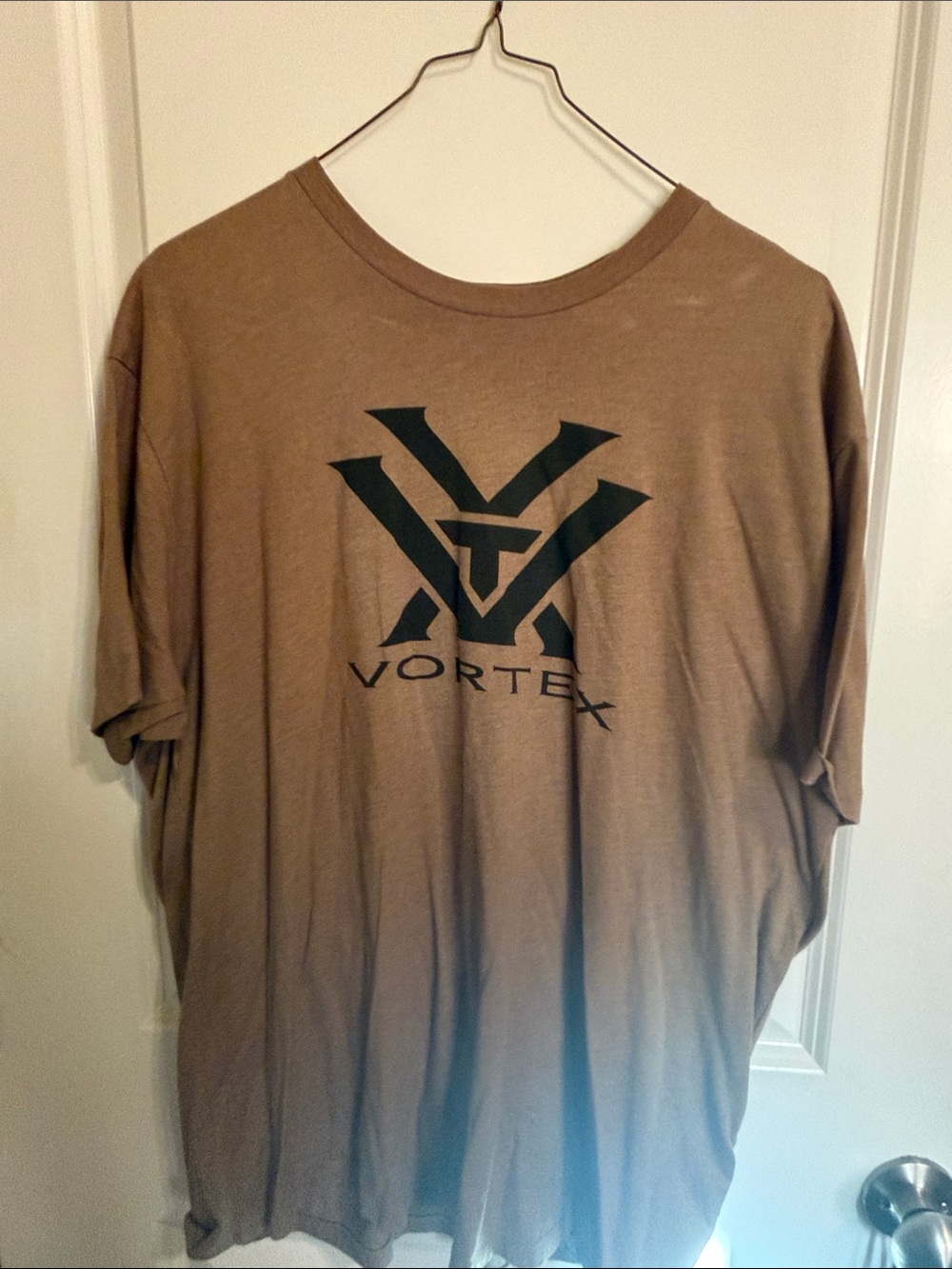 Vortex Short-Sleeve Logo Tee in Brown